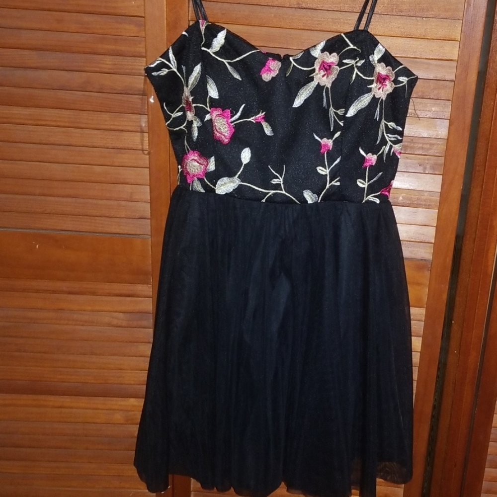 BlackSpaghetti strap dress